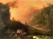 Franciszek Ksawery Lampi Romantic scenery oil on canvas